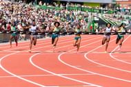 Shericka Jackson at Prefontaine Classic: Day 1 - Diamond League 2023 - Source: Getty